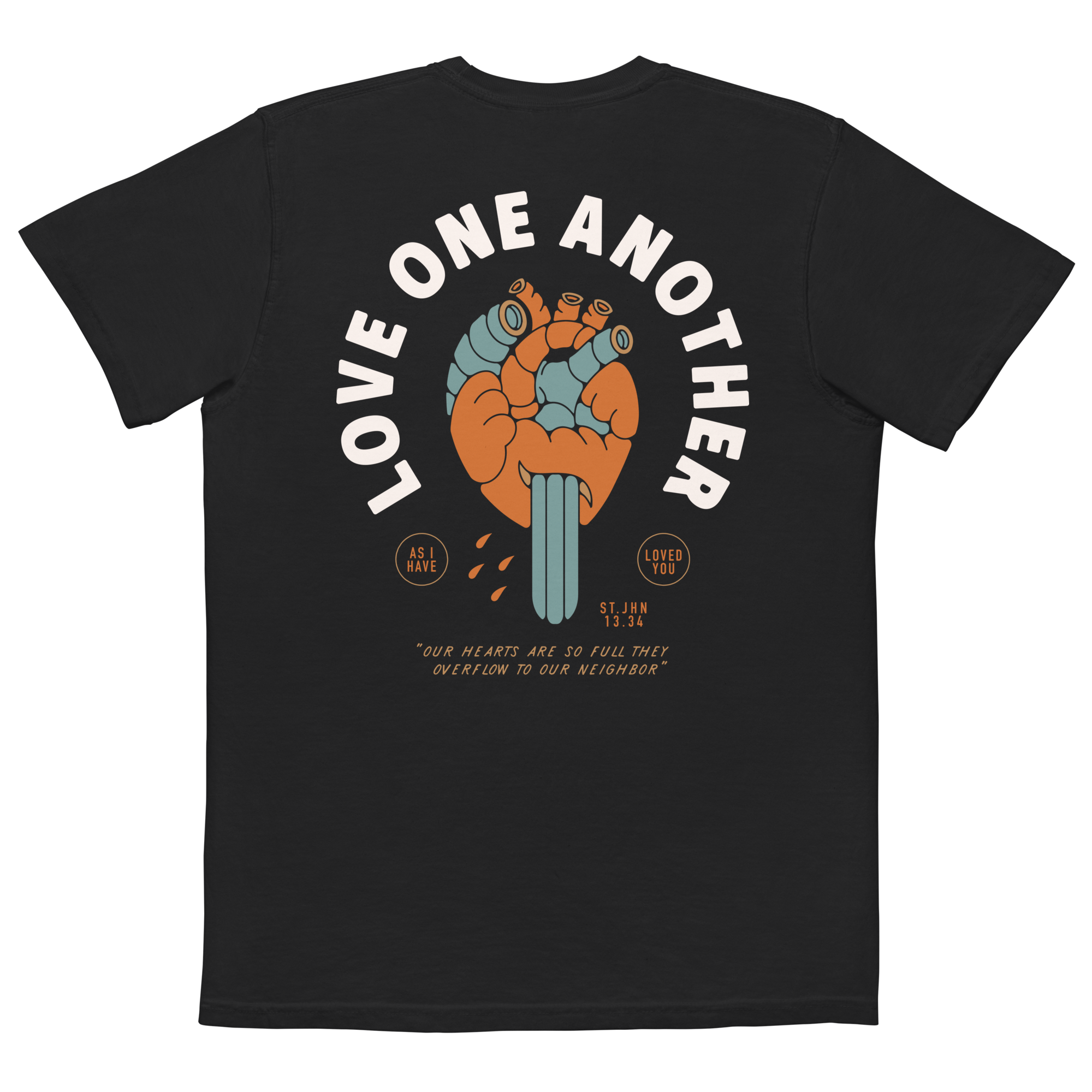 Love One Another -- Heavyweight Pocket Tee – Sword and Pencil