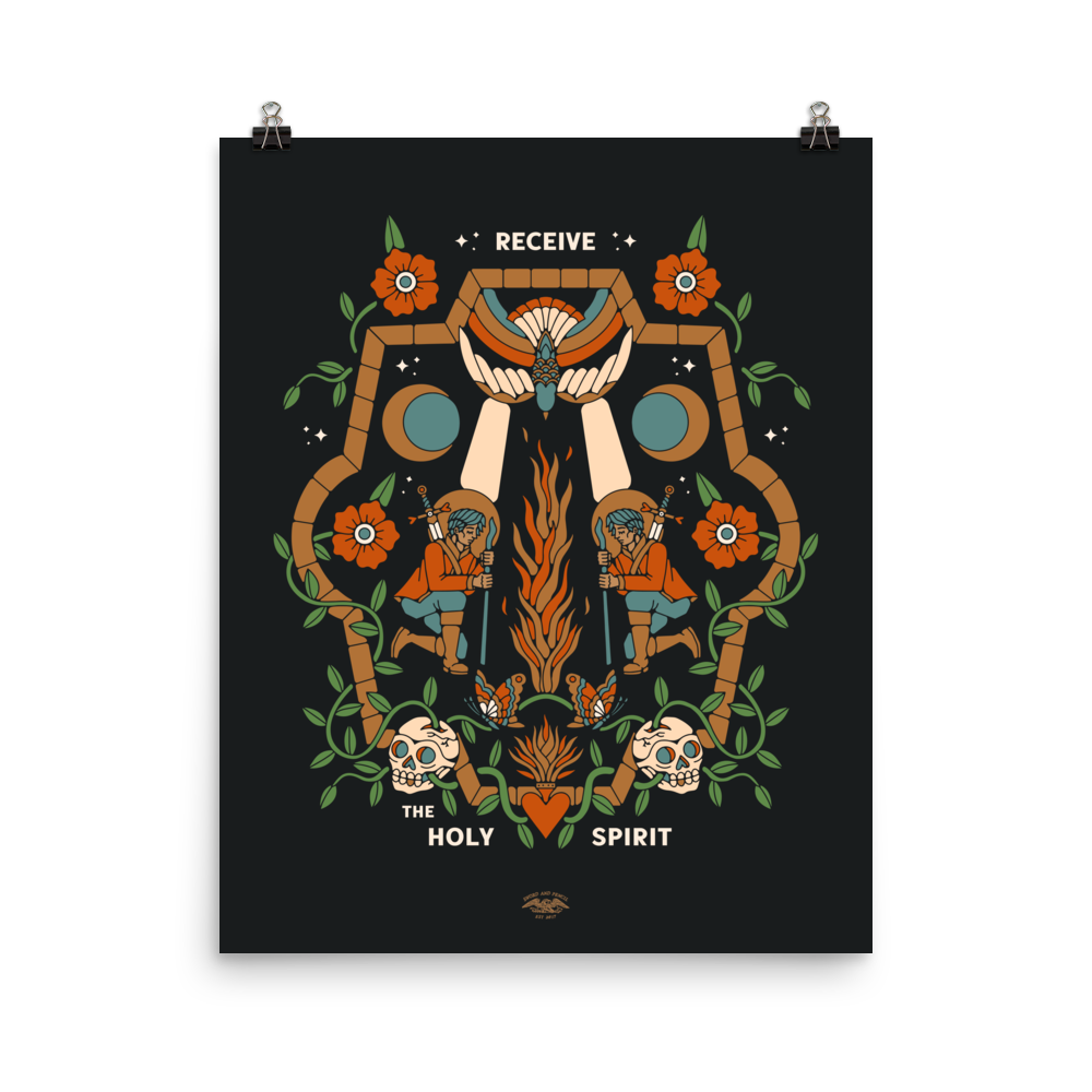 Receive the Holy Spirit 16x20 Matte Poster