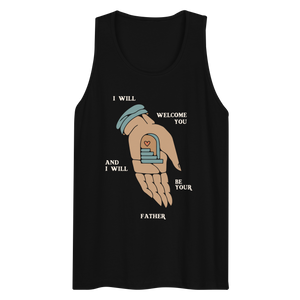 The Father Welcomes You Premium tank top