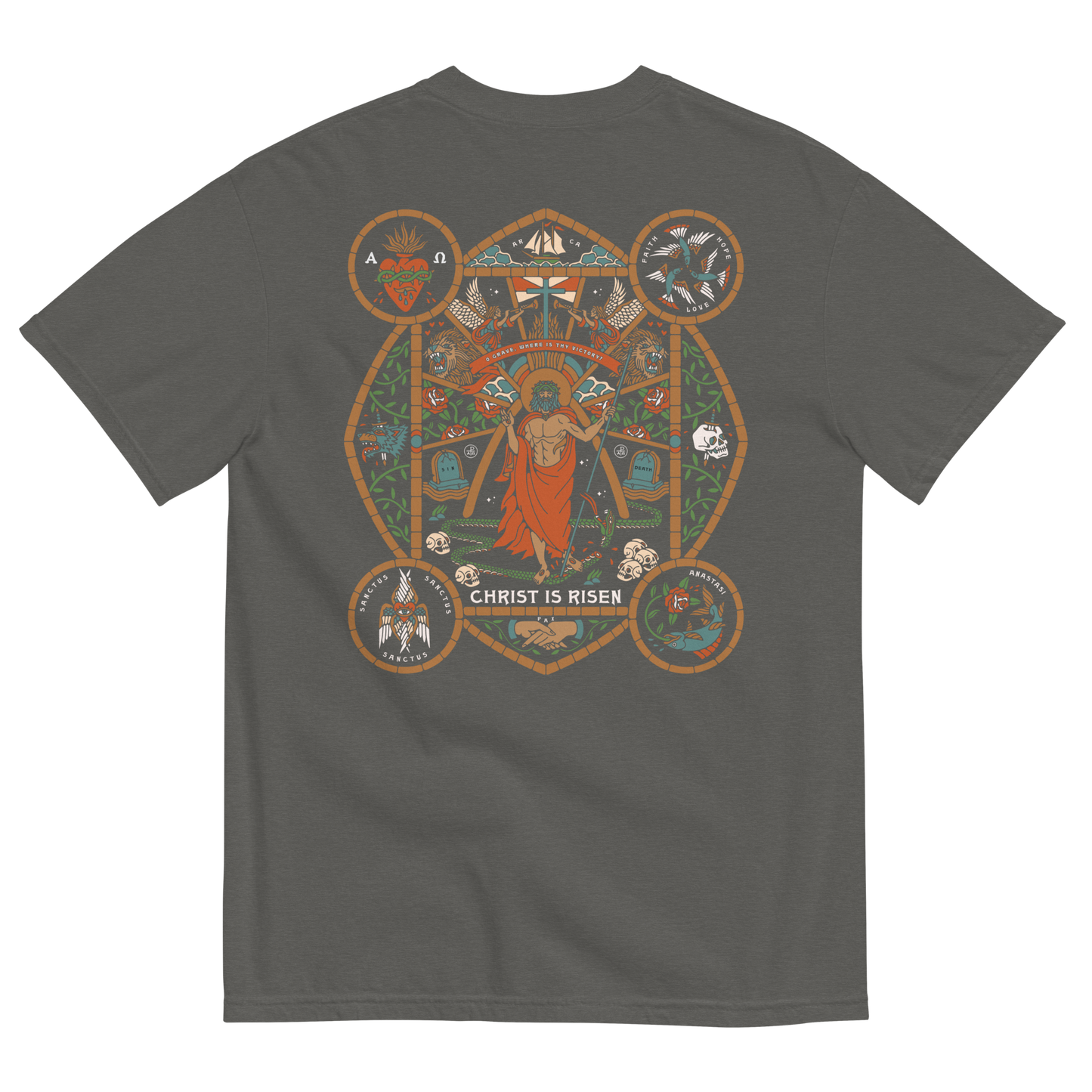 Christ is Risen Heavyweight Tee